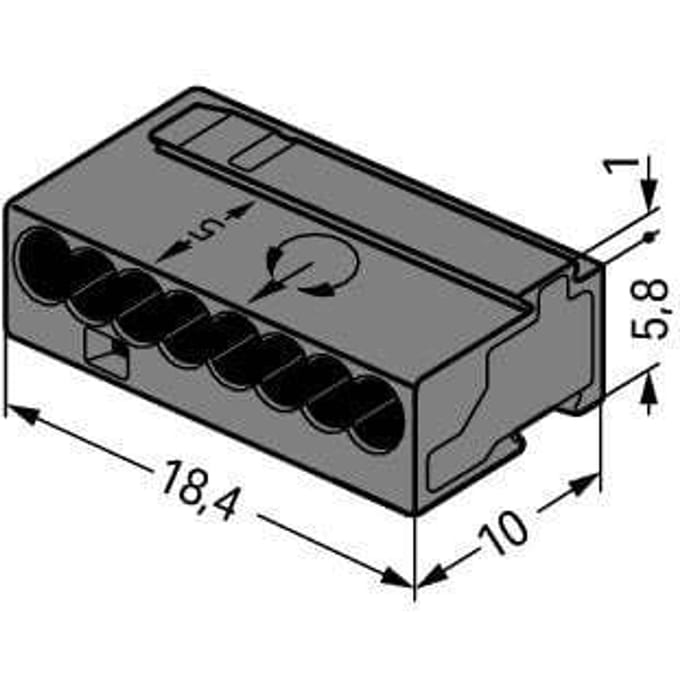 Wago Micro Lasklem - 243-208 [50 Stuks] - E2TEH
