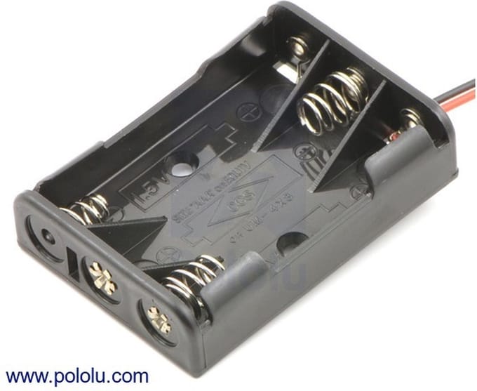 3-AAA batterijhouder Pololu 1144
