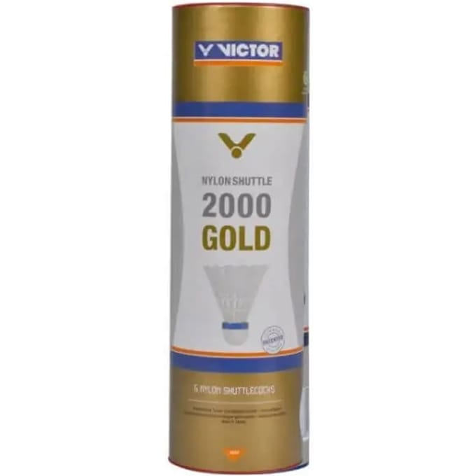 Set van 6 nylon shuttles Victor Gold 2000