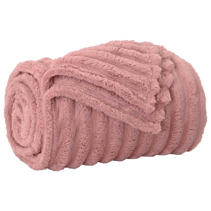 vidaXL - plaid - Roze - 150 - x - 130 - cm - 0,45 - kg - Fleece