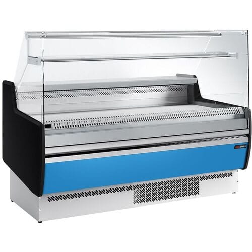 GGM Gastro Kühltheke - 1620mm - 1 Ablage - Frontblende Hellblau