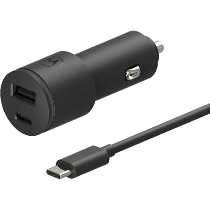 Motorola Turbopower Oplader 45W Dubbele Usb-A Usb-C Met 1M Kabel Voor Telefoons