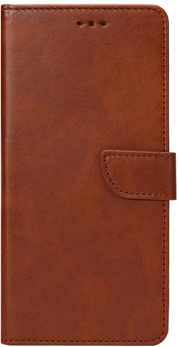Rixus Bookcase For Samsung Galaxy S22 Plus 5G S906B Brown