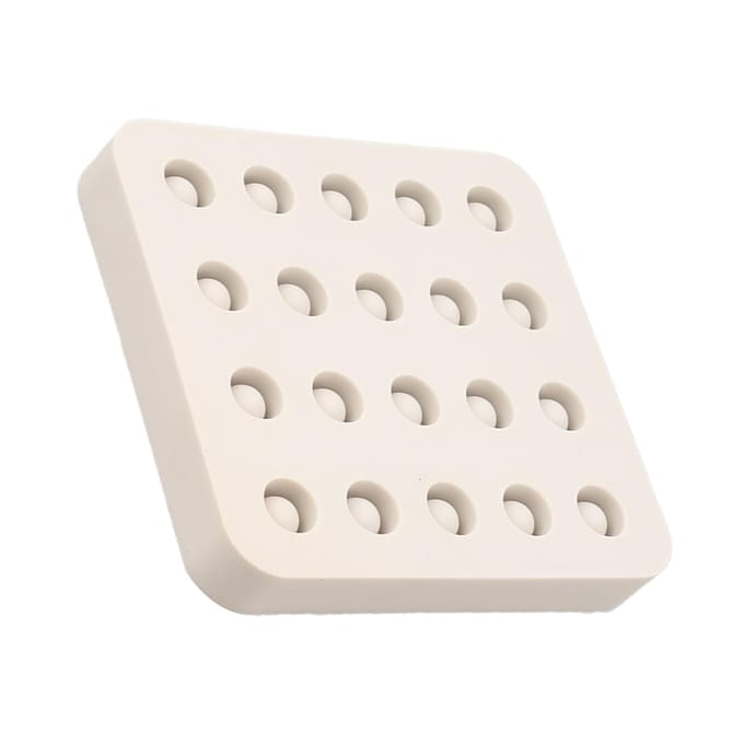 Moule en silicone pour greffe de reines de cire, 4 rangées gray
