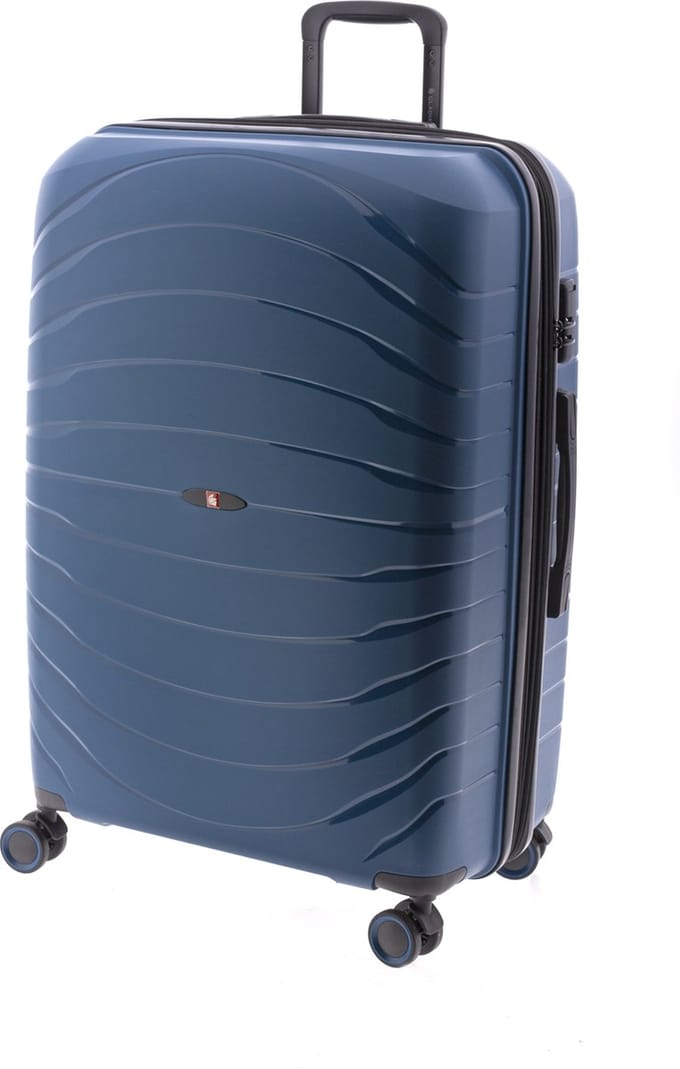 Gladiator Kick-Off Grote Koffer - 76 cm - 99/125 liter - Expandable - Petrolblauw