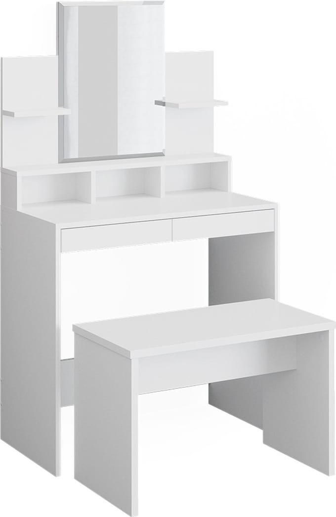 Vicco Ania Kaptafel – 80 cm met bank Wit