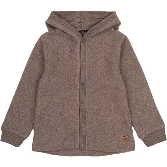 Kinderen fleece cardigan met capuchon Mikk-Line