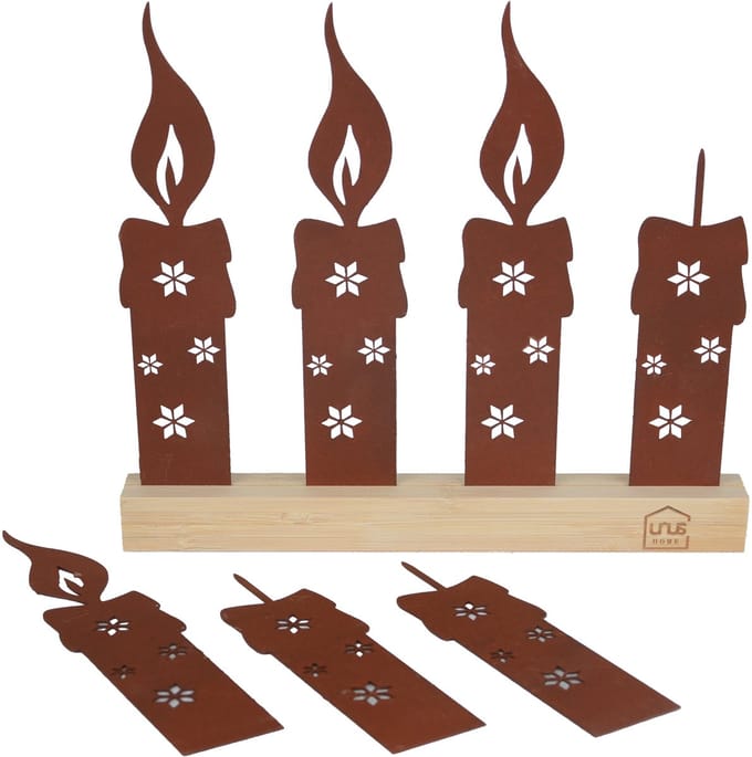 UNUS® Adventskaarsen decoratieve staander flexibele adventskrans
