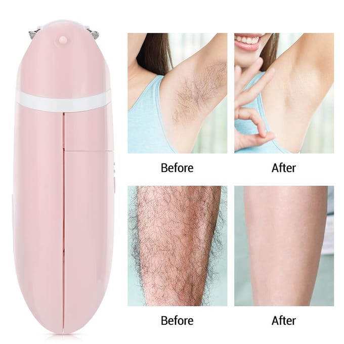 Vrouwen Elektrisch Scheerapparaat Epilator Mini Scheermes Permanent Ontharingsapparaat Hele Lichaam Mes Oksel Intieme Zone Ontharingsapparaat roze