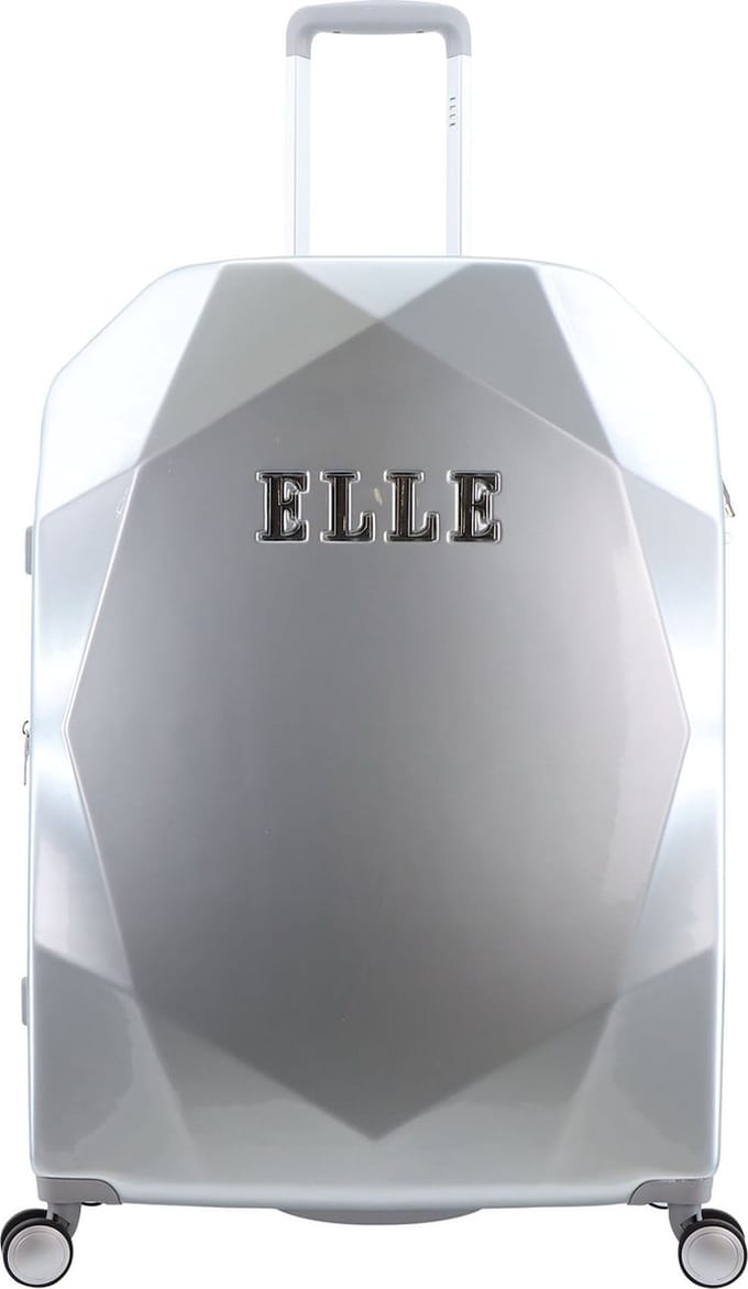 ELLE Diamond Harde Reiskoffer 76.5 cm - Large - Zilver - Zilver / Large