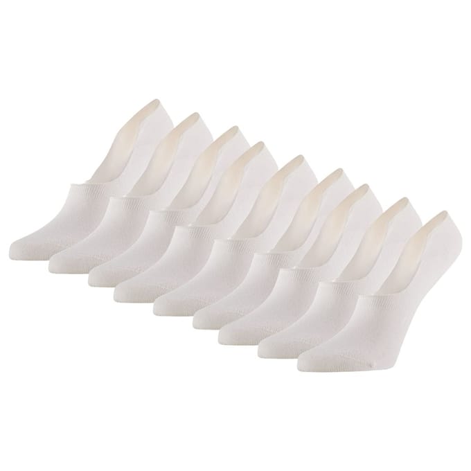 Bamboe footies basic - 9-Pack - Wit / 39/42