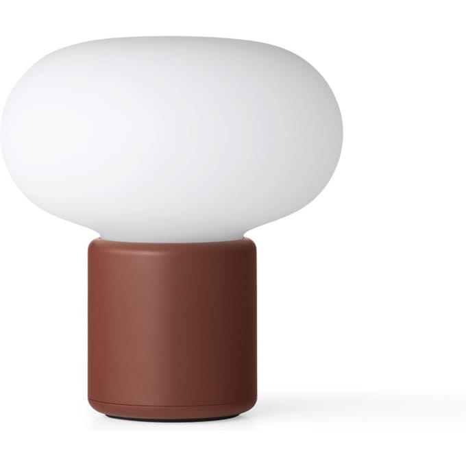 New Works oplaadbare lamp Karl-Johan, aarde rood, IP65