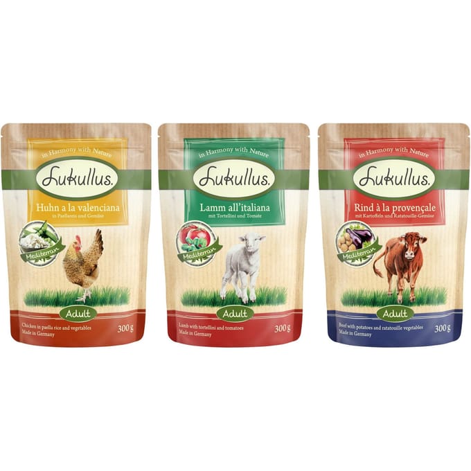24x300g Maaltijdzakjes 1 Lukullus Hondenvoer