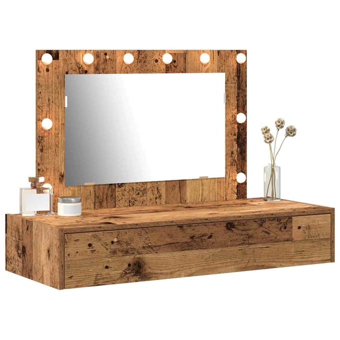 vidaXL - Kaptafel - Bruin - 100 - x - 40 - x - 70 - cm - Bewerkt - hout