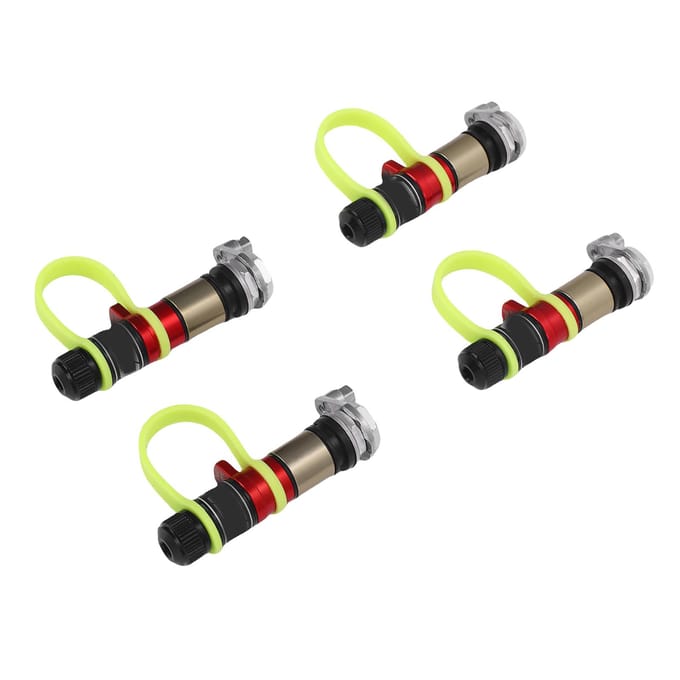 4 PIÈCES Dégonfleurs de Pneus Kit de Valves de Décharge de Pression à Dégagement Rapide Sable Accessoires Tout-Terrain black