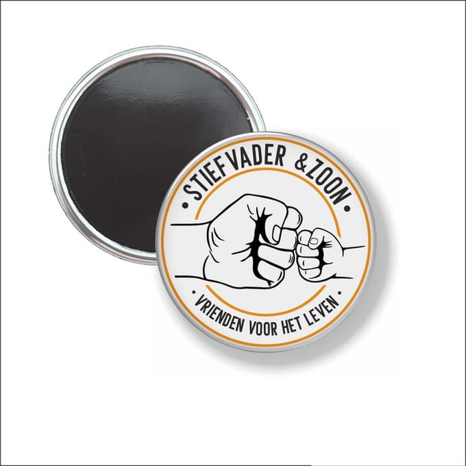 Button Met Magneet 58 MM - Stiefvader & Zoon - NIET VOOR KLEDING