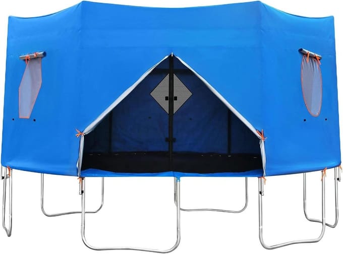 Trampoline Afdekking - Trampoline Scherm - Buiten Spelen - Efficiënte UV Bescherming - 183 cm - Zwart