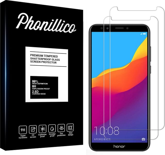 Screenprotector voor Honor 7C - 2 stuks Beschermglas van glas Transparante glazen schermbeschermfolie