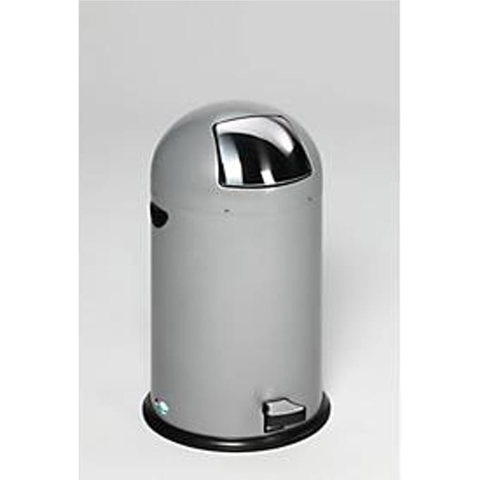 VAR afvalzakstandaard, 40 l, met voetpedaal, zilver