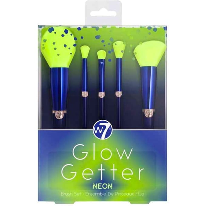 W7 Glow Getter Neon Makeup Brush Set 5 st