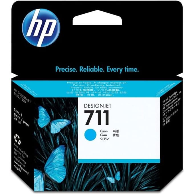 Inktcartridge hp cz130a 711 blauw