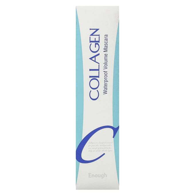 Enough, Mascara Volume Waterproof au Collagène, 0,30 fl oz (9ml) blue