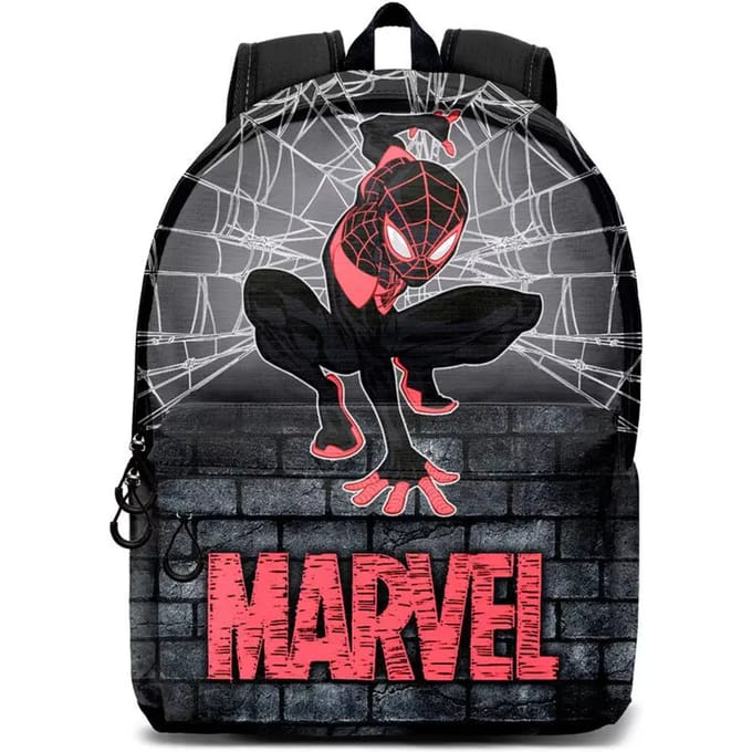 Karactermania - Marvel - Spiderman Spin - HS FAN 2.2 Rugzak - Backpack met trolley bevestiging - Rugtas - Grijs