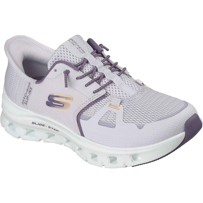 Skechers Glide-Step Pro Polyester Dames Lavendel Sneakers
