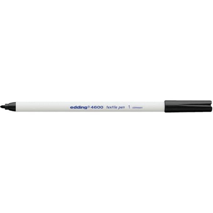 Textielmarker edding 4600 rond 1mm zwart