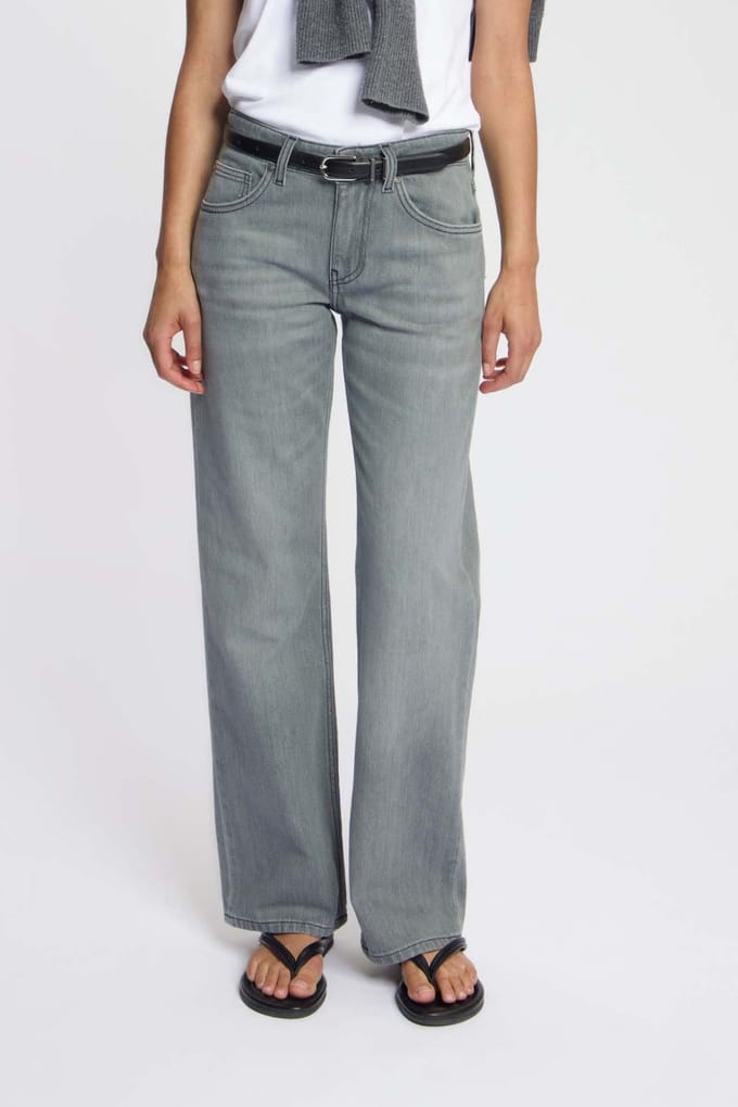Mud Jeans Carry Mid Straight Faded Grey Taglia: W33L32 | Pantaloni Outlet | Donna | Grigio