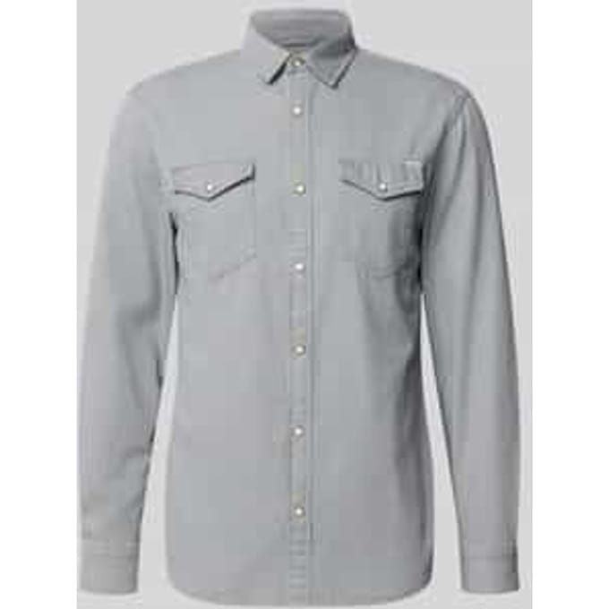Overhemd Lange Mouw Jack &amp; Jones 12138115 SHERIDAN-LIGHT GREY