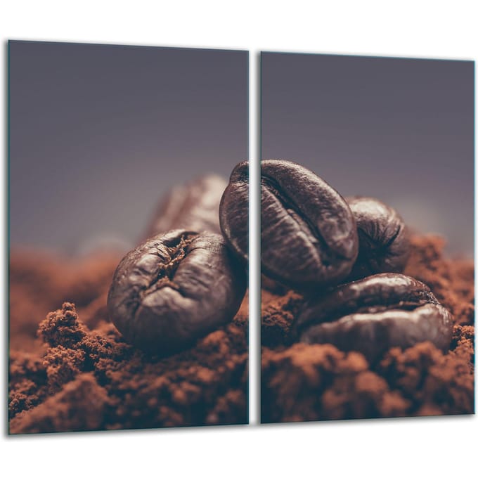 TMK ArtDeko - Snijplank - 30x52 cm - Glas - Koffie Motief