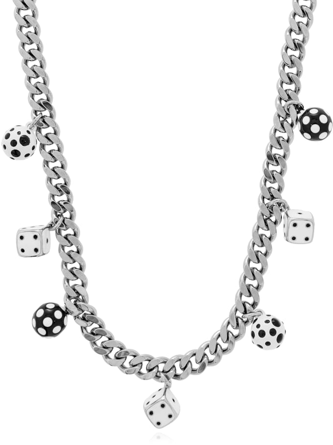 Marc Jacobs x Derrick Adams dobbelsteenhanger ketting