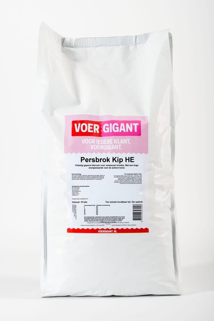 Voergigant - Hondenvoer - Kip High Energy - 15 kg
