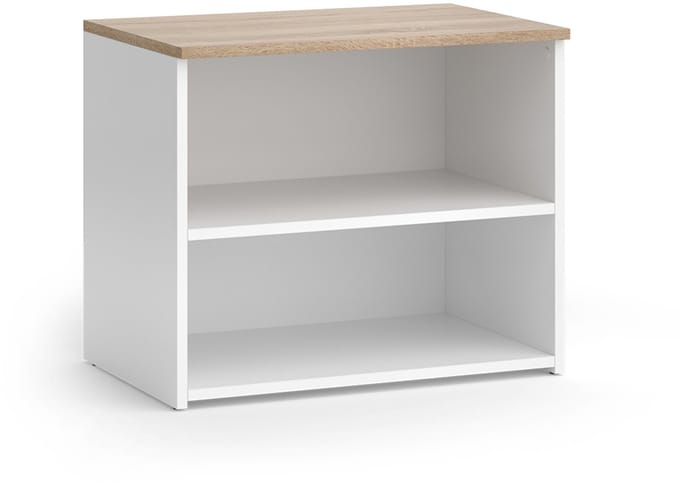 Vicco Wido TV-meubel – 60 x 50 cm met 2 compartimenten Wit/Sonoma