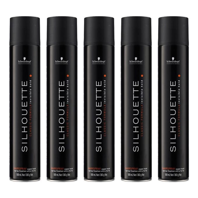10x Schwarzkopf Silhouette Super Hold Spray 500ml