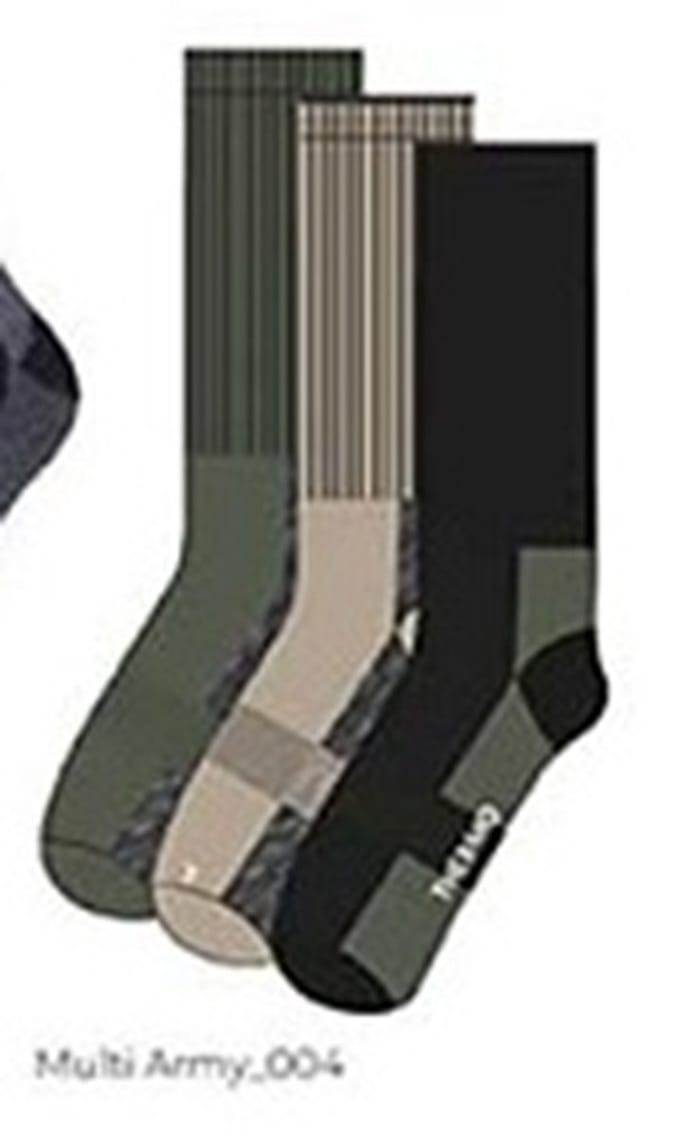 Apollo socks - 3 pack - thermo / tracking - army multi - maat 39/42
