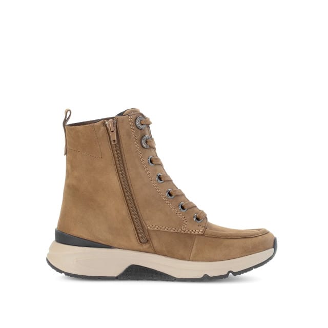 Gabor rollingsoft sensitive 56.884.44 - dames rollende wandelsneaker - Bruin - maat 37 (EU) 4 (UK)