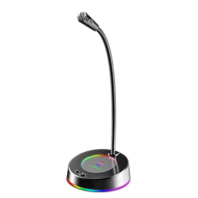 SADA MK08 USB bureaumicrofoon Plug & Play Professionele 360 ​​graden omnidirectionele microfoon met USB zwart