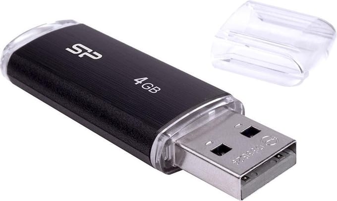 Silicon Power U02 Ultima USB Pendrive 4GB USB 2.0 Black