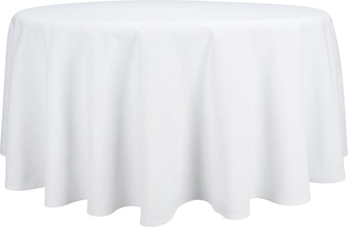 Treb Horecalinnen Tafelkleed Rond White 330cm Ø - Treb SP