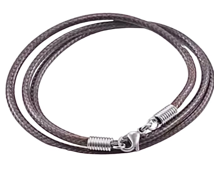Koordketting -Bruin- 1.5 mm- 50 cm- Charme Bijoux