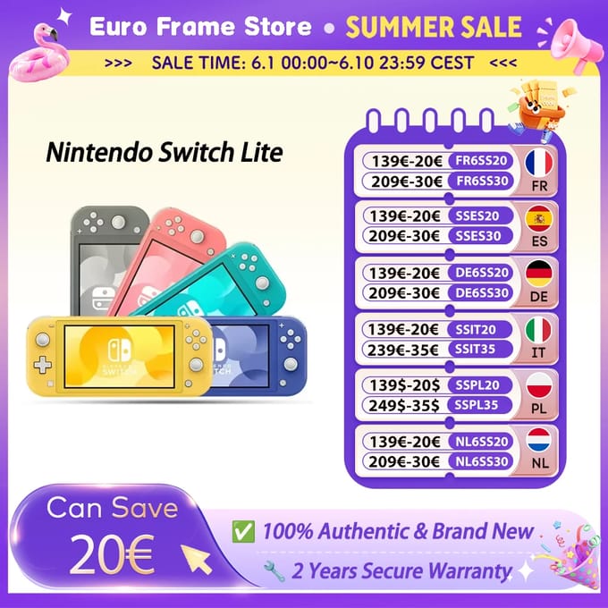 Nintendo Switch Lite 5,5 inch LCD Nintendo Switch draagbare gameconsole 32G interne opslag touchscreen Bluetooth 4.1