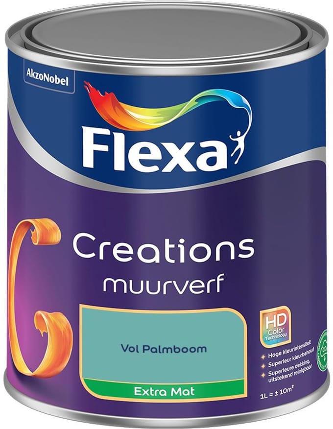 Flexa - Creations Muurverf Extra Mat - Vol Palmboom - Mengverf - 1 L