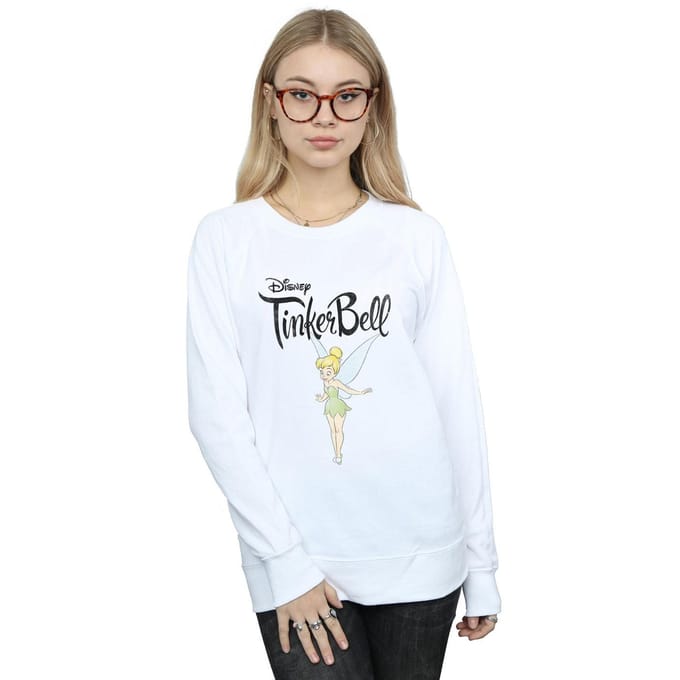 Disney Dames/Dames Tinker Bell Flying Tink Sweatshirt (Wit)