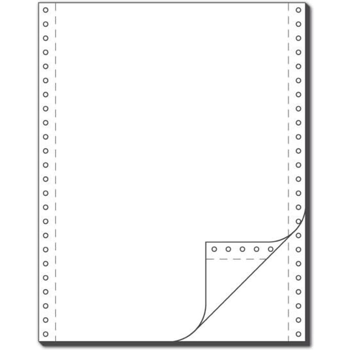 sigel kettingpapier, 240 mm x 12", 2-voud, wit