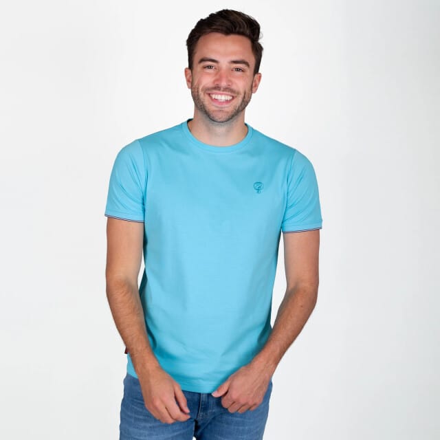 Heren T-shirt Dronten - Felblauw