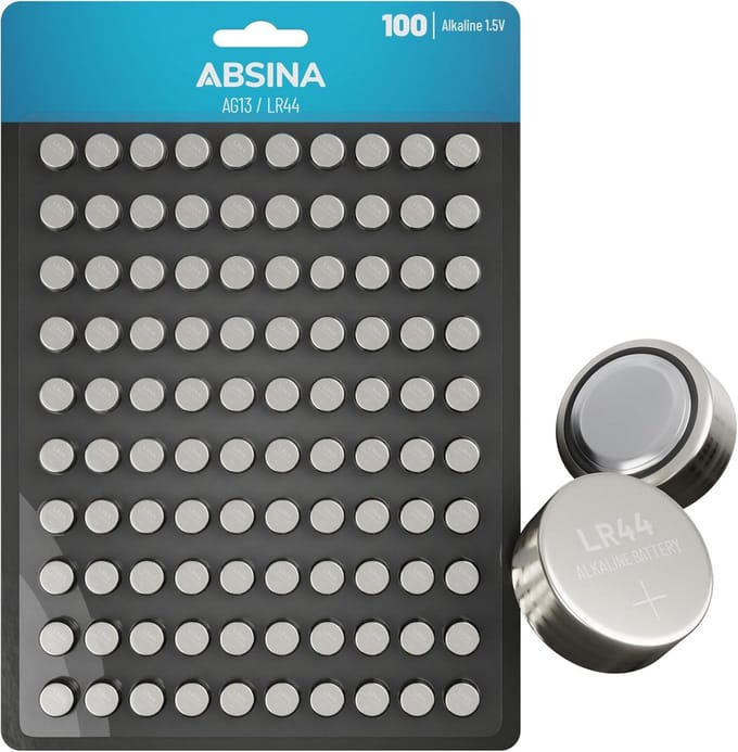 Knoopcellen AG13 LR44 - 100 stuks Alkaline 1,5V - Lekvrij en Langdurig