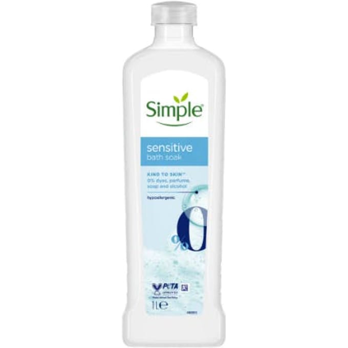 Simple Kind to Skin Sensitive Badschuim - 1000 ml