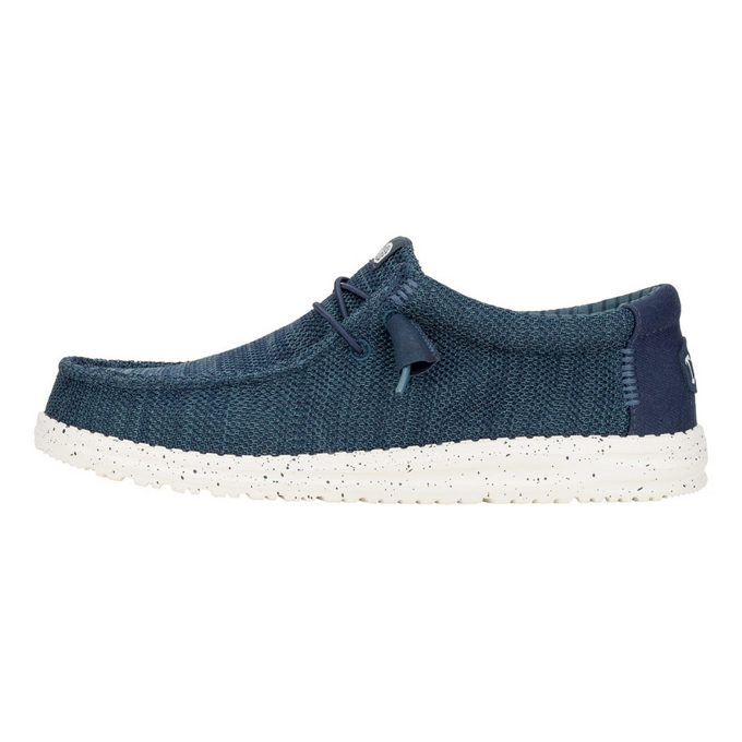 HEYDUDE Wally Stretch Polyester Heren Bootschoenen Navy